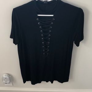 Lace Up Tee